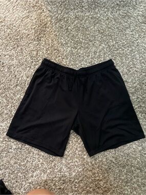 Athletic Works Black Men's Mesh Performance Shorts